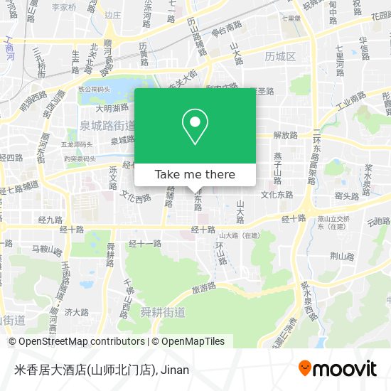 米香居大酒店(山师北门店) map