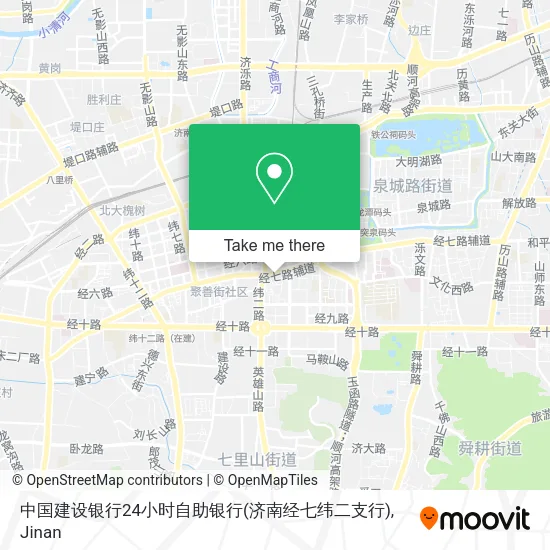 中国建设银行24小时自助银行(济南经七纬二支行) map