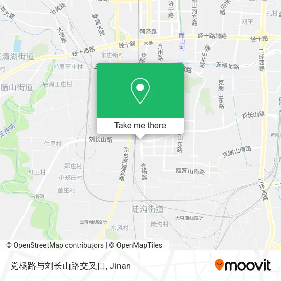 党杨路与刘长山路交叉口 map