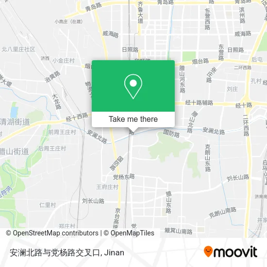 安澜北路与党杨路交叉口 map