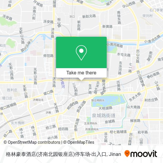 格林豪泰酒店(济南北园银座店)停车场-出入口 map