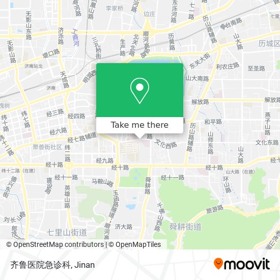 齐鲁医院急诊科 map