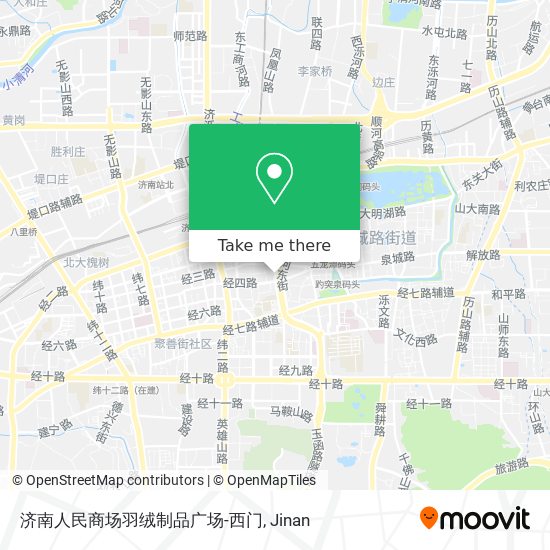 济南人民商场羽绒制品广场-西门 map