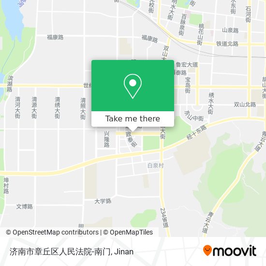 济南市章丘区人民法院-南门 map
