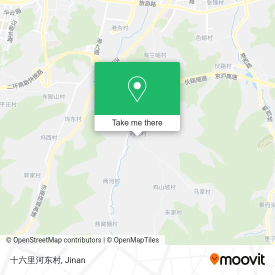 十六里河东村 map