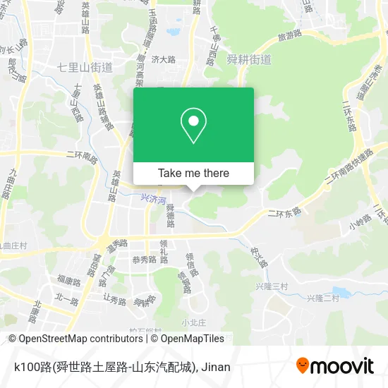 k100路(舜世路土屋路-山东汽配城) map