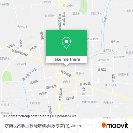 济南世杰职业技能培训学校(东南门) map