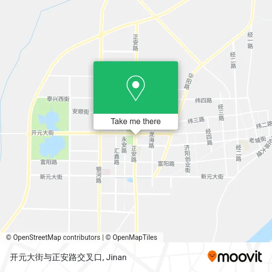 开元大街与正安路交叉口 map