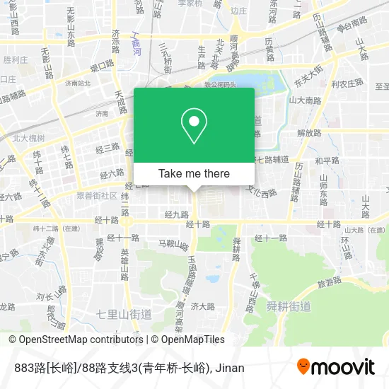 883路[长峪]/88路支线3(青年桥-长峪) map