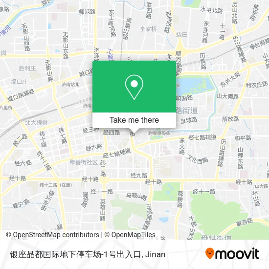 银座晶都国际地下停车场-1号出入口 map