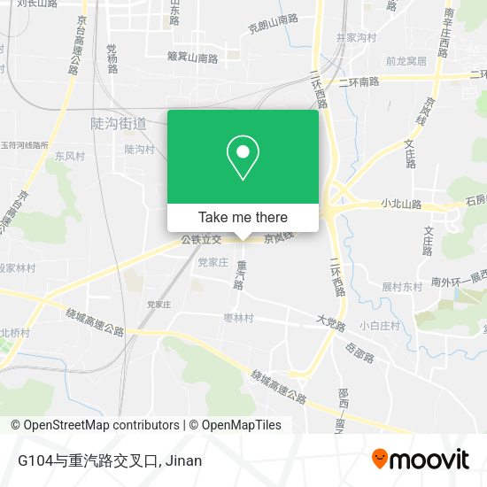 G104与重汽路交叉口 map