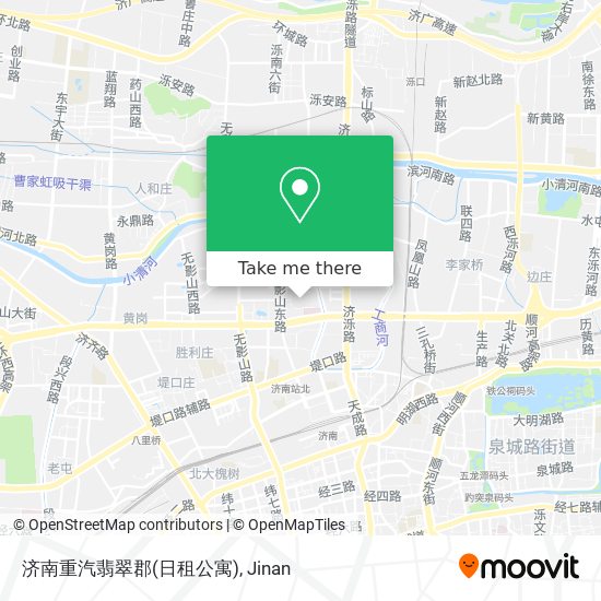 济南重汽翡翠郡(日租公寓) map