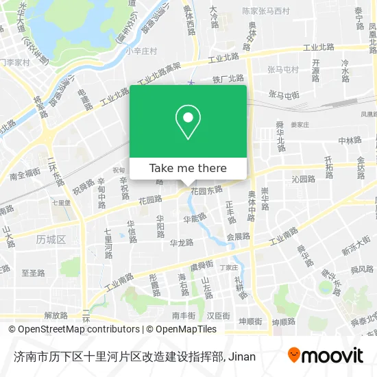 济南市历下区十里河片区改造建设指挥部 map