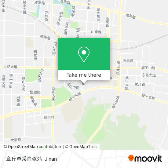 章丘单采血浆站 map