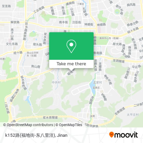 k152路(福地街-东八里洼) map
