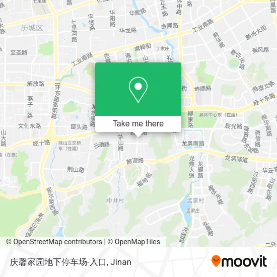 庆馨家园地下停车场-入口 map