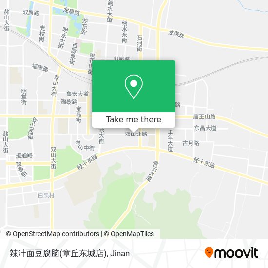辣汁面豆腐脑(章丘东城店) map