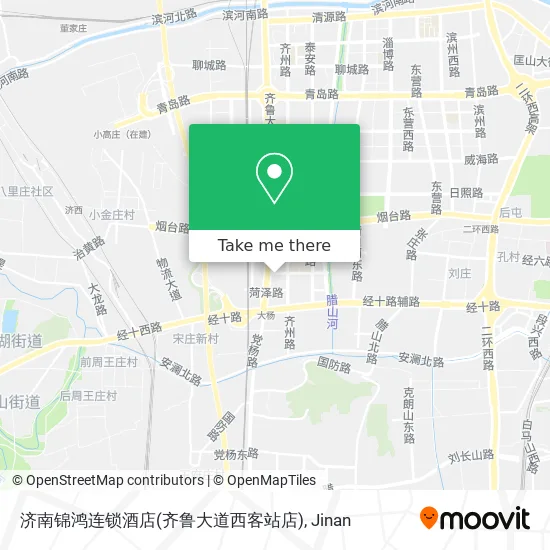 济南锦鸿连锁酒店(齐鲁大道西客站店) map