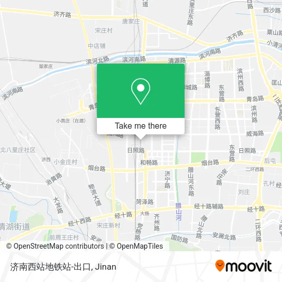 济南西站地铁站-出口 map