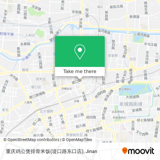 重庆鸡公煲排骨米饭(堤口路东口店) map