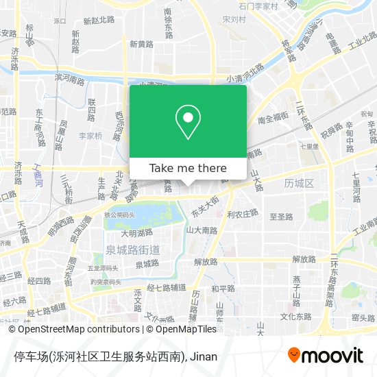 停车场(泺河社区卫生服务站西南) map