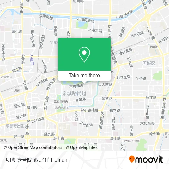 明湖壹号院-西北1门 map