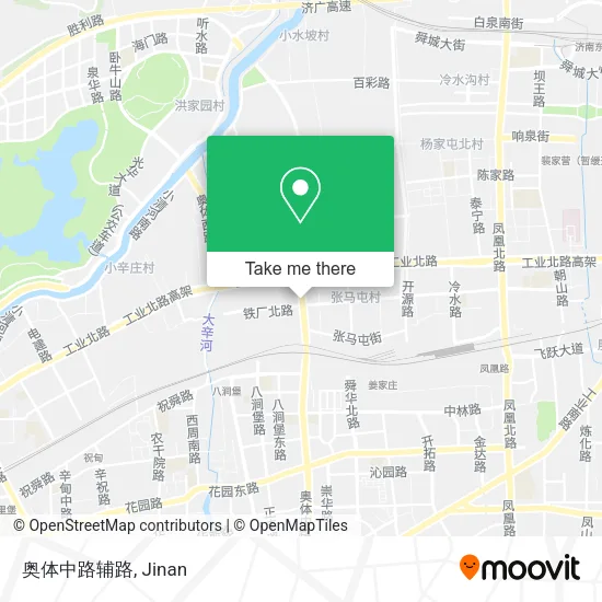奥体中路辅路 map