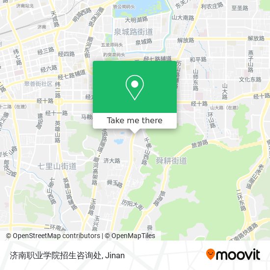 济南职业学院招生咨询处 map