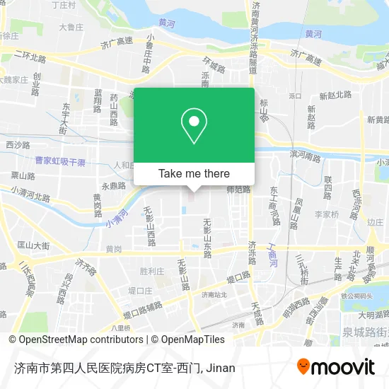 济南市第四人民医院病房CT室-西门 map
