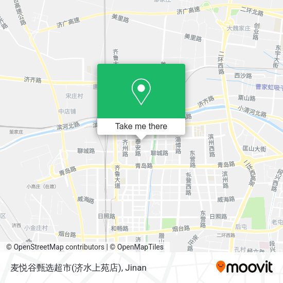 麦悦谷甄选超市(济水上苑店) map