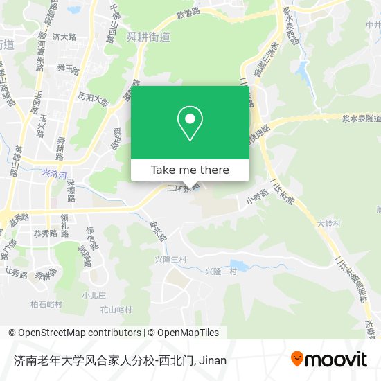 济南老年大学风合家人分校-西北门 map