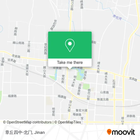 章丘四中-北门 map