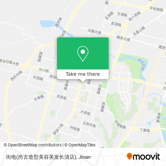 街电(尚古造型美容美发长清店) map