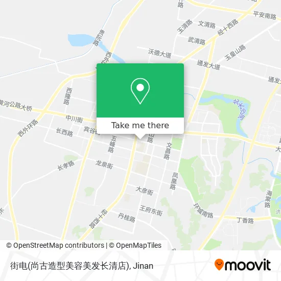 街电(尚古造型美容美发长清店) map