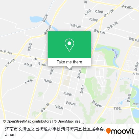 济南市长清区文昌街道办事处清河街第五社区居委会 map
