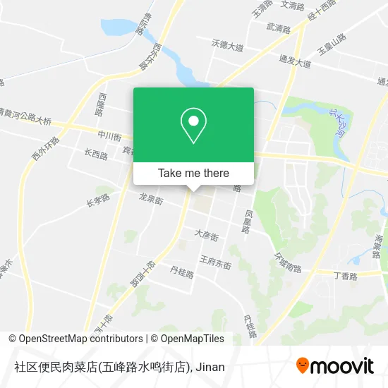 社区便民肉菜店(五峰路水鸣街店) map