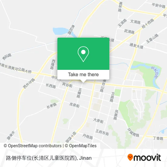 路侧停车位(长清区儿童医院西) map
