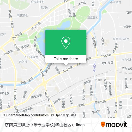 济南第三职业中等专业学校(华山校区) map