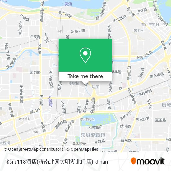 都市118酒店(济南北园大明湖北门店) map