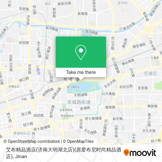 艾布精品酒店(济南大明湖北店)(原爱布尼时尚精品酒店) map