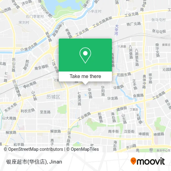 银座超市(华信店) map