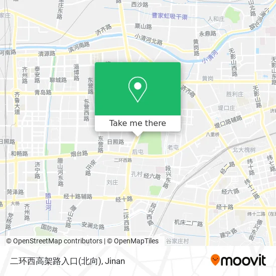 二环西高架路入口(北向) map