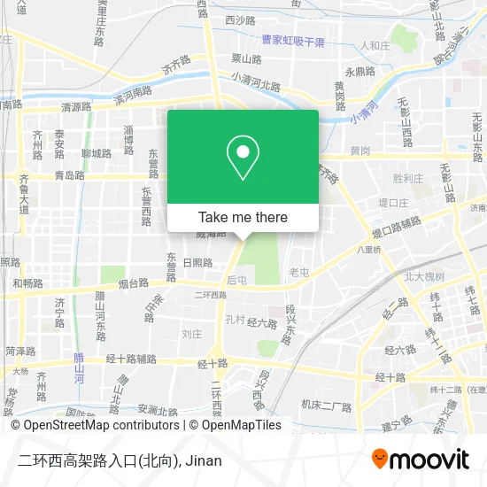 二环西高架路入口(北向) map