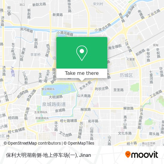 保利大明湖南侧-地上停车场(一) map