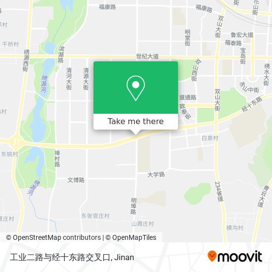 工业二路与经十东路交叉口 map