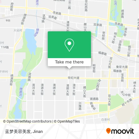 蓝梦美容美发 map