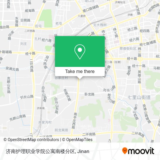 济南护理职业学院公寓南楼分区 map