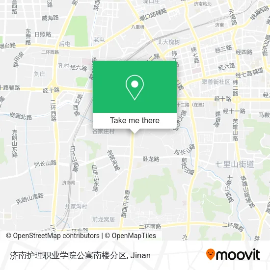 济南护理职业学院公寓南楼分区 map