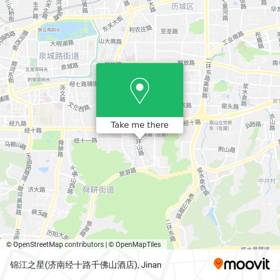 锦江之星(济南经十路千佛山酒店) map