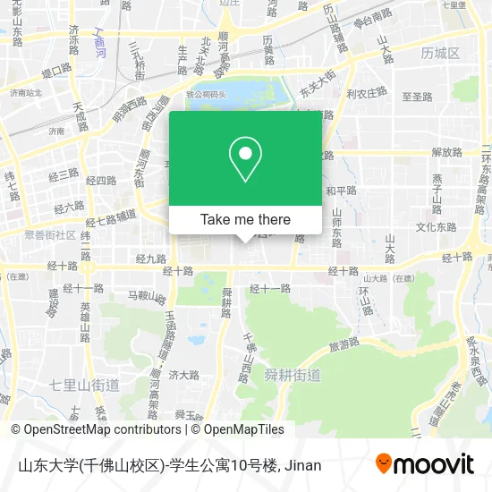 山东大学(千佛山校区)-学生公寓10号楼 map
